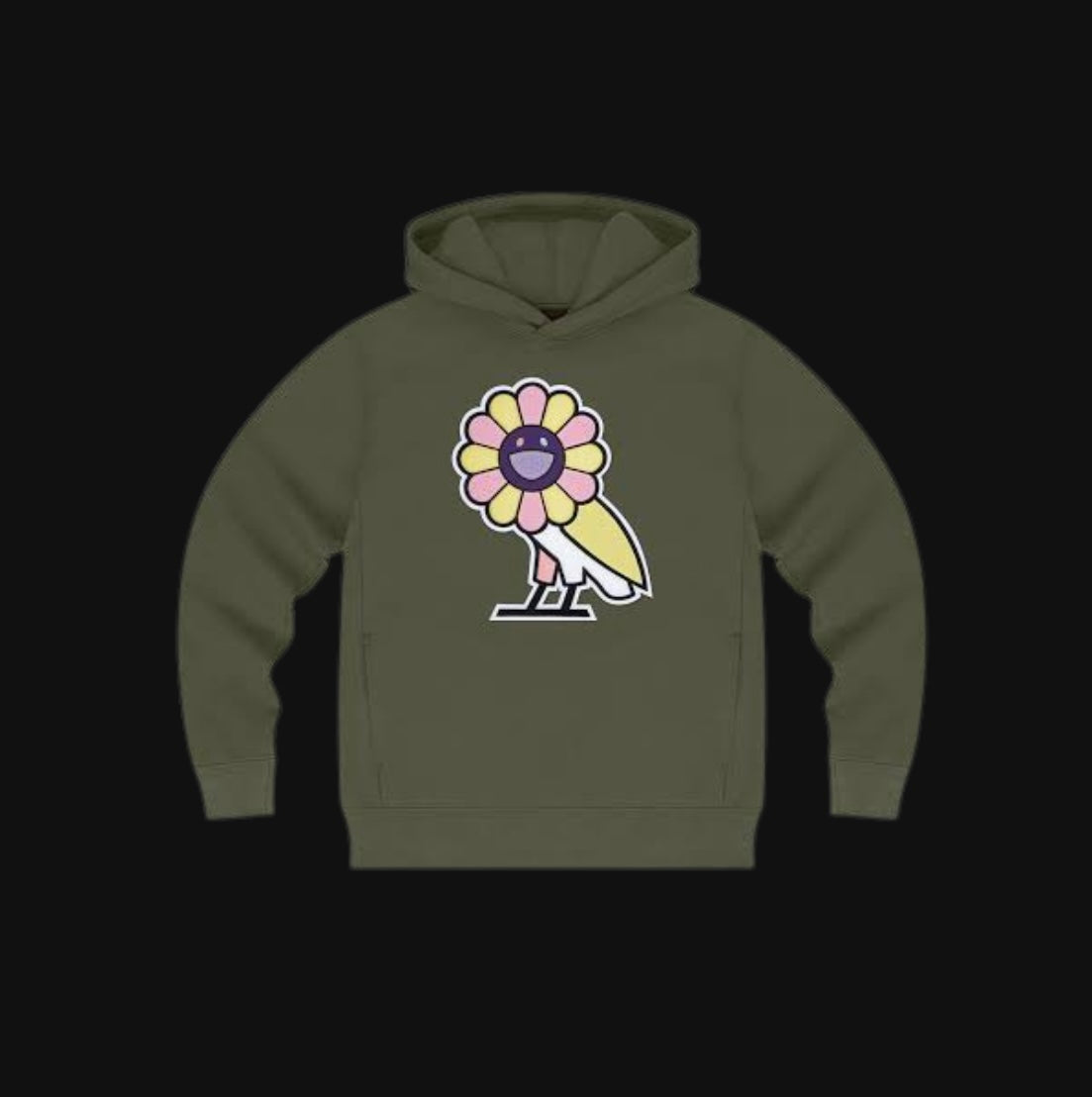 OVO x Takashi Murakami Surplus Flower Owl Hoodie
