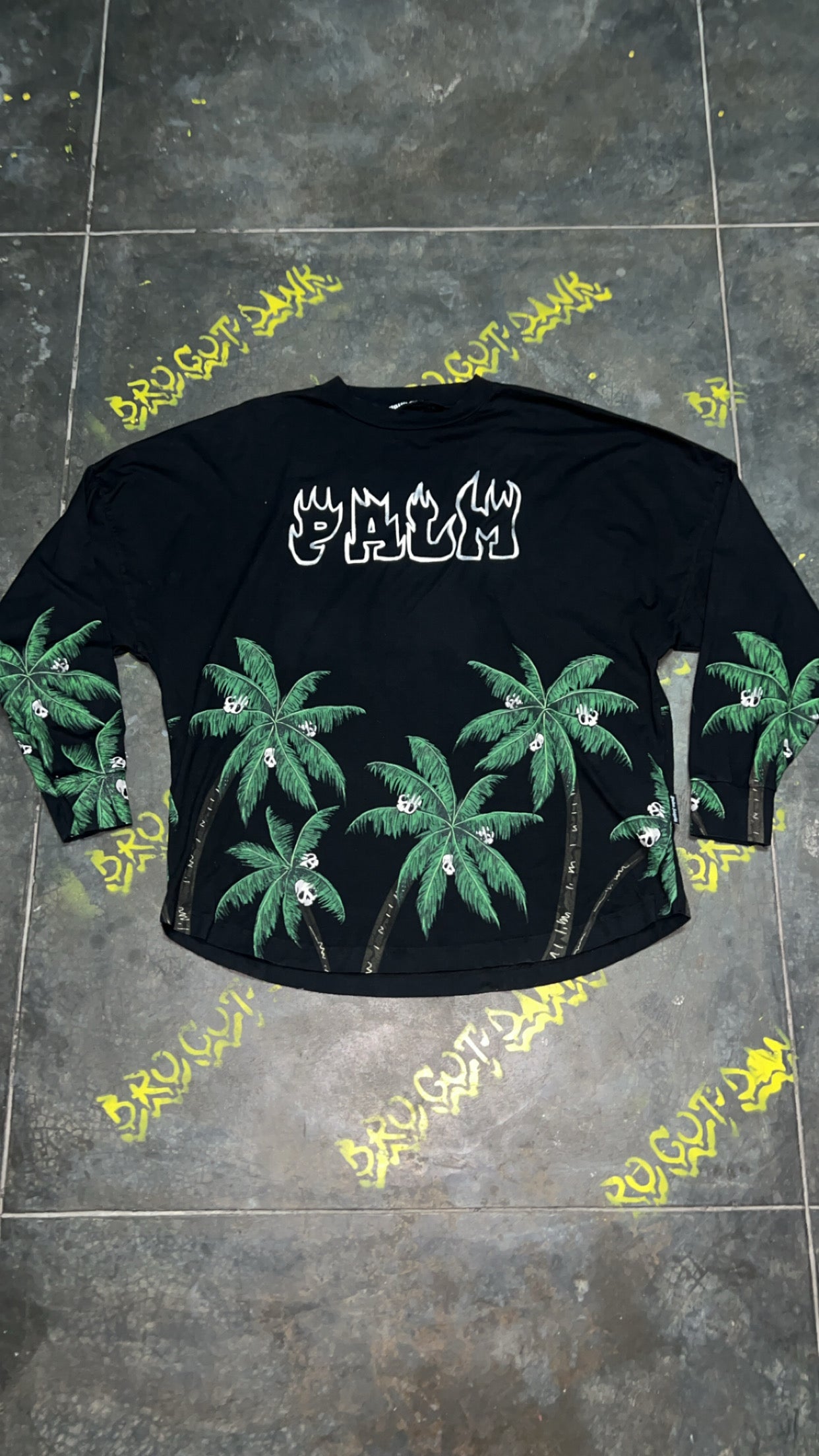 Palm Angels Palm & Skull L/S Tee