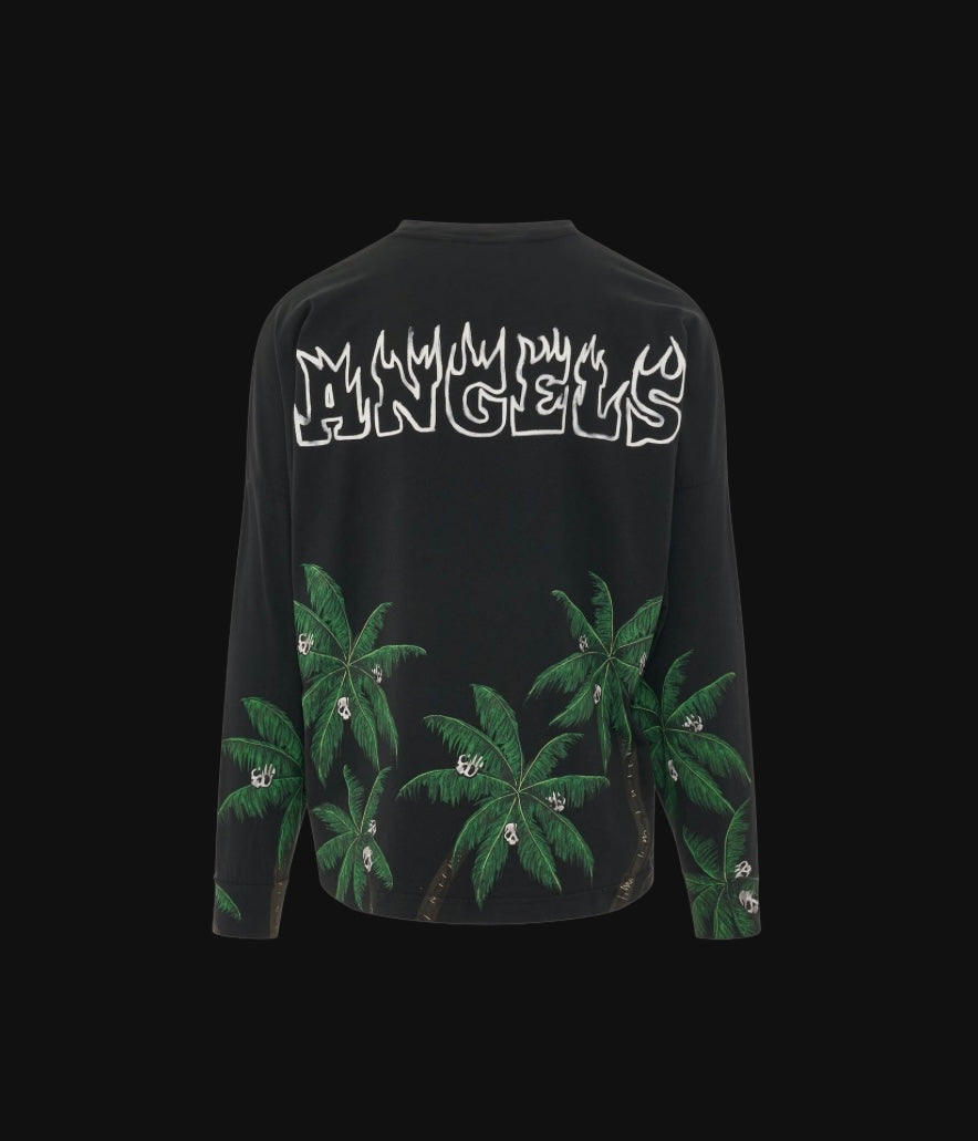 Palm Angels Palm & Skull L/S Tee