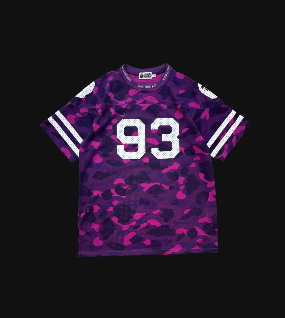 Bape Camo Mesh Football Wide Tee