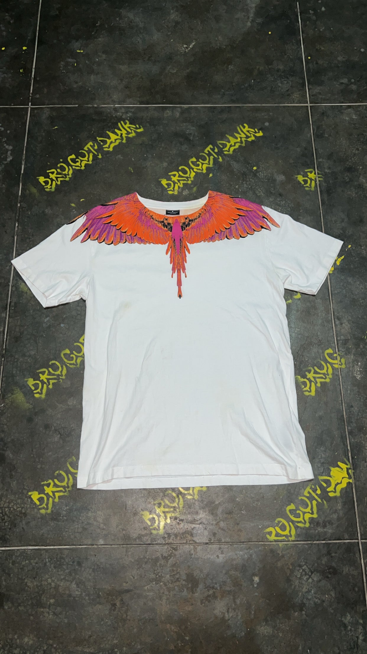 Marcelo Burlon White Contrasting Wings Tee