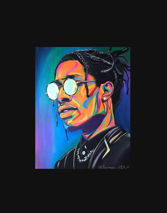 A$ap Rocky Portrait Custom Painting