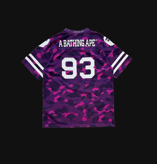 Bape Camo Mesh Football Wide Tee