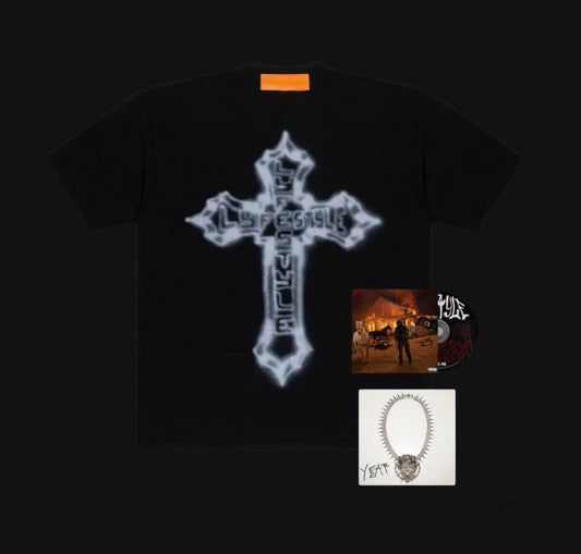 Heron Preston X Yeat ‘Lyfestyle album’ Merch + CD Bundle