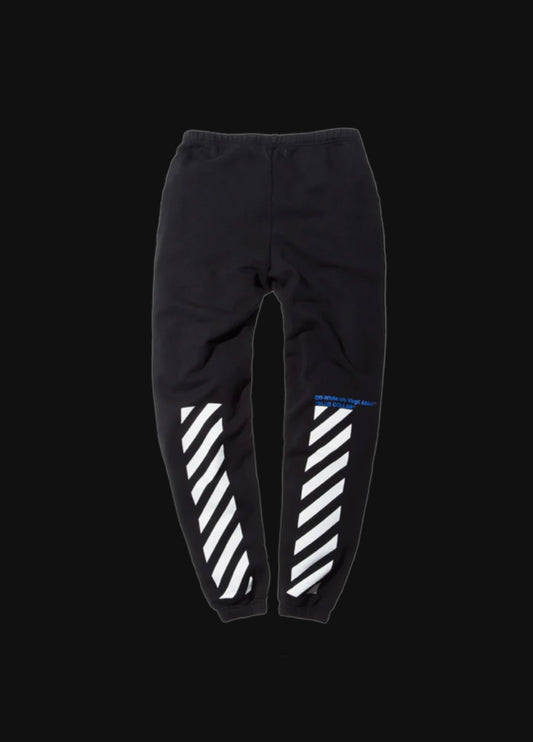Off White Sweatpants Blue Collar season