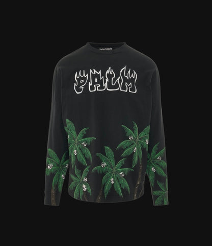Palm Angels Palm & Skull L/S Tee
