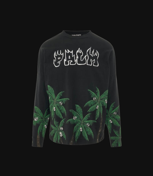 Palm Angels Palm & Skull L/S Tee