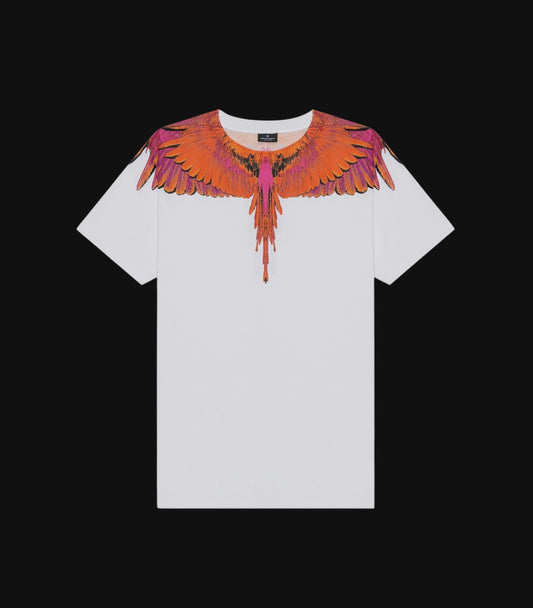 Marcelo Burlon White Contrasting Wings Tee