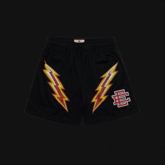 Eric Emanuel EE Basic ‘Lighting Bolt’ Black Shorts